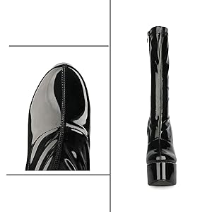 ミミ gogo Amazon.com | ZXHYZLZ White Wide Calf 70s Gogo Boots for